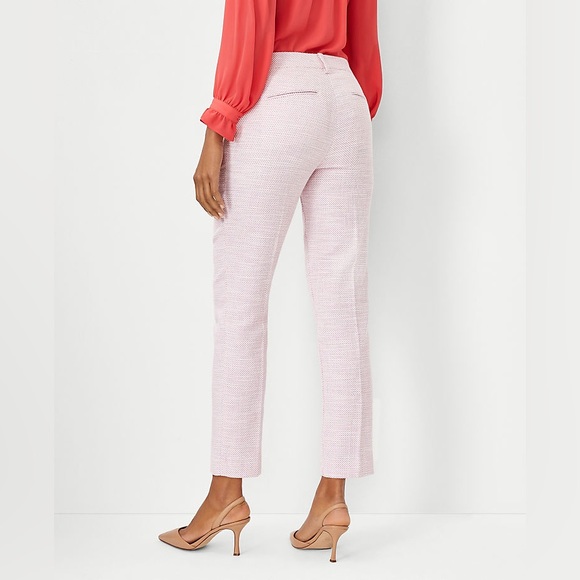 Ann Taylor The Eva Ankle Pant in Texture - Frosty Magenta - Picture 9 of 12